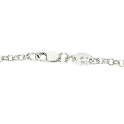 Chrome Hearts Roll Chain Silver Necklace Size 24 Inch