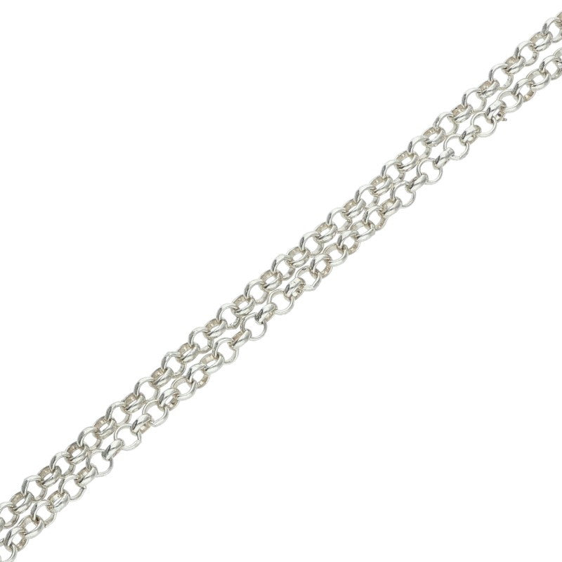 Chrome Hearts Roll Chain Silver Necklace Size 24 Inch