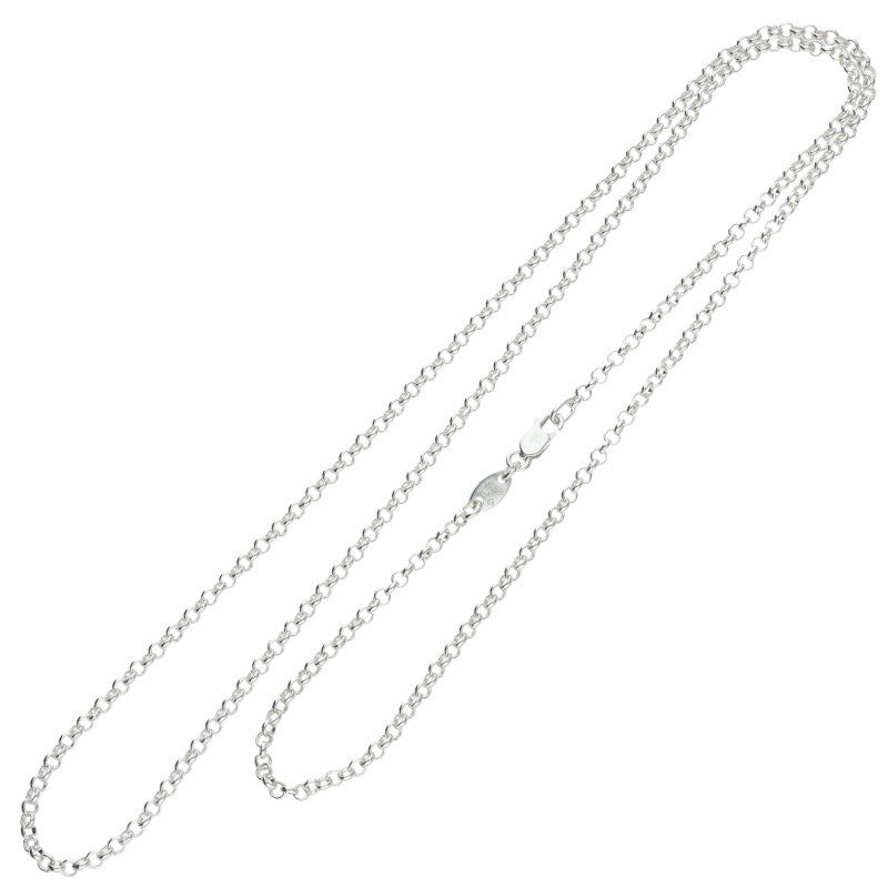 Chrome Hearts Roll Chain Silver Necklace Size 24 Inch