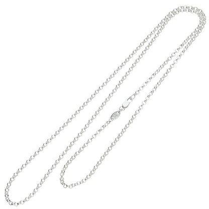 Chrome Hearts Roll Chain Silver Necklace Size 24 Inch
