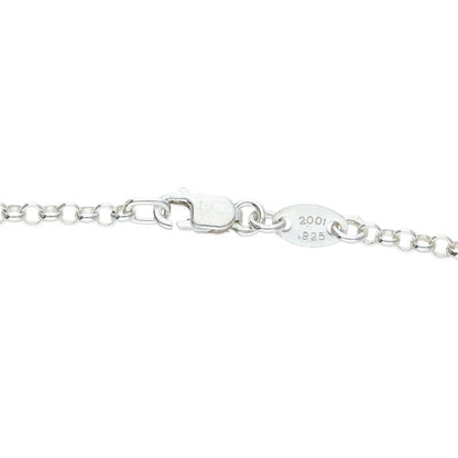 Chrome Hearts Roll Chain Silver Necklace Size 24 Inch