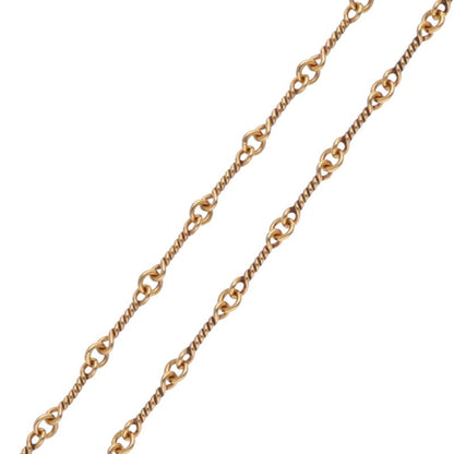 Chrome Hearts 22K Twist Chain Gold Necklace Size 18 Inch