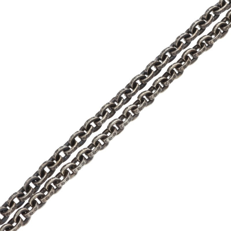 Chrome Hearts Paper Chain Silver Necklace Size 30 Inch