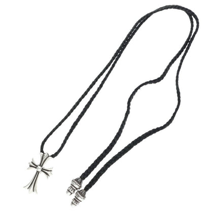 Chrome Hearts Sterling Silver CH Cross Bolo Tip Necklace