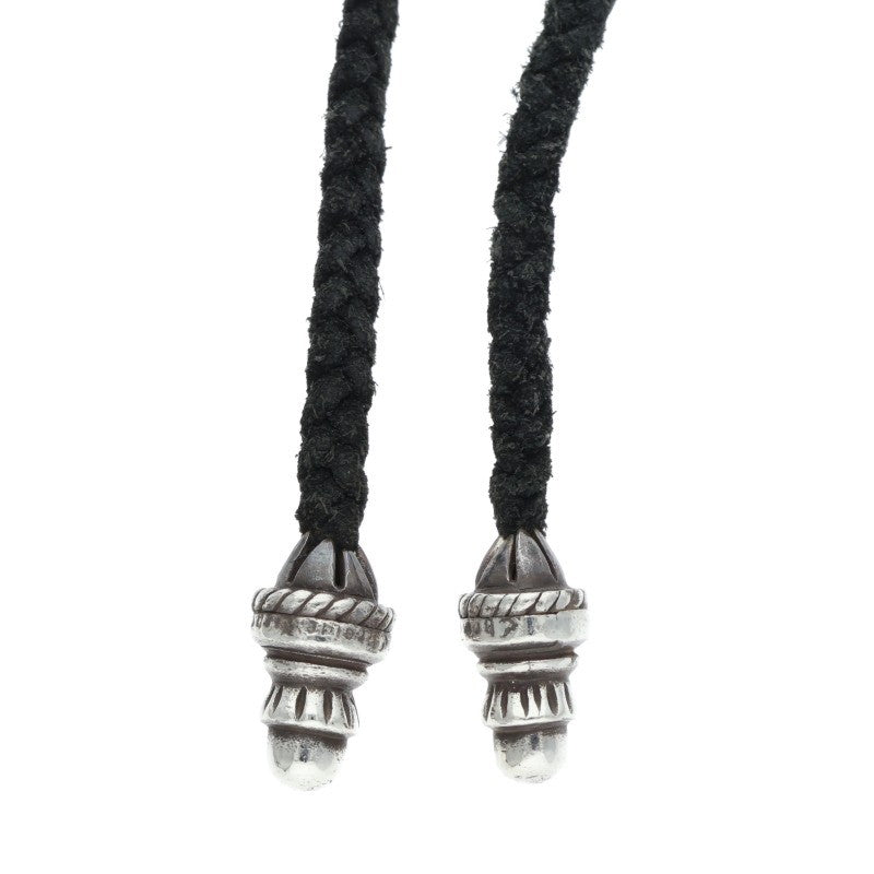 Chrome Hearts Sterling Silver CH Cross Bolo Tip Necklace