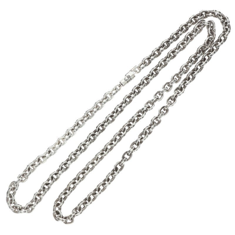 Chrome Hearts Paper Chain Silver Necklace Size 24 Inch