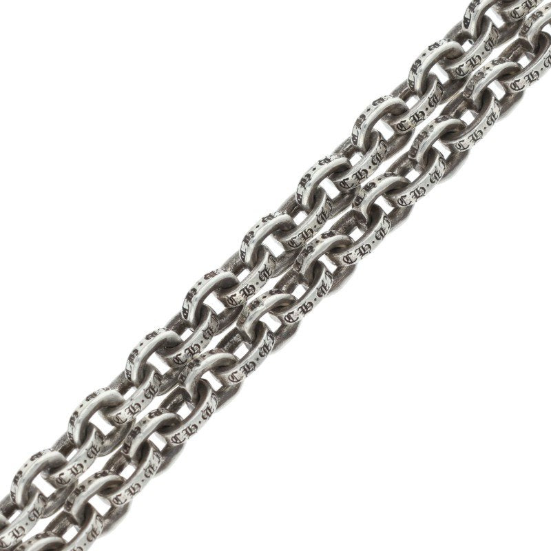 Chrome Hearts Paper Chain Silver Necklace Size 24 Inch