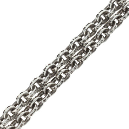 Chrome Hearts Paper Chain Silver Necklace Size 24 Inch