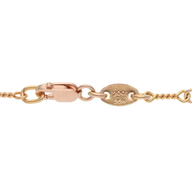 Chrome Hearts 22K Twist Chain Gold Necklace Size 20 Inch