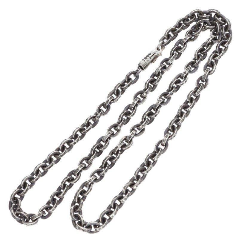 Chrome Hearts PAPER CHAIN 18 Silver Necklace Size 18 Inch