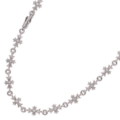 Chrome Hearts 18K Tiny ECH Plus Pave D Necklace Size 16 Inch