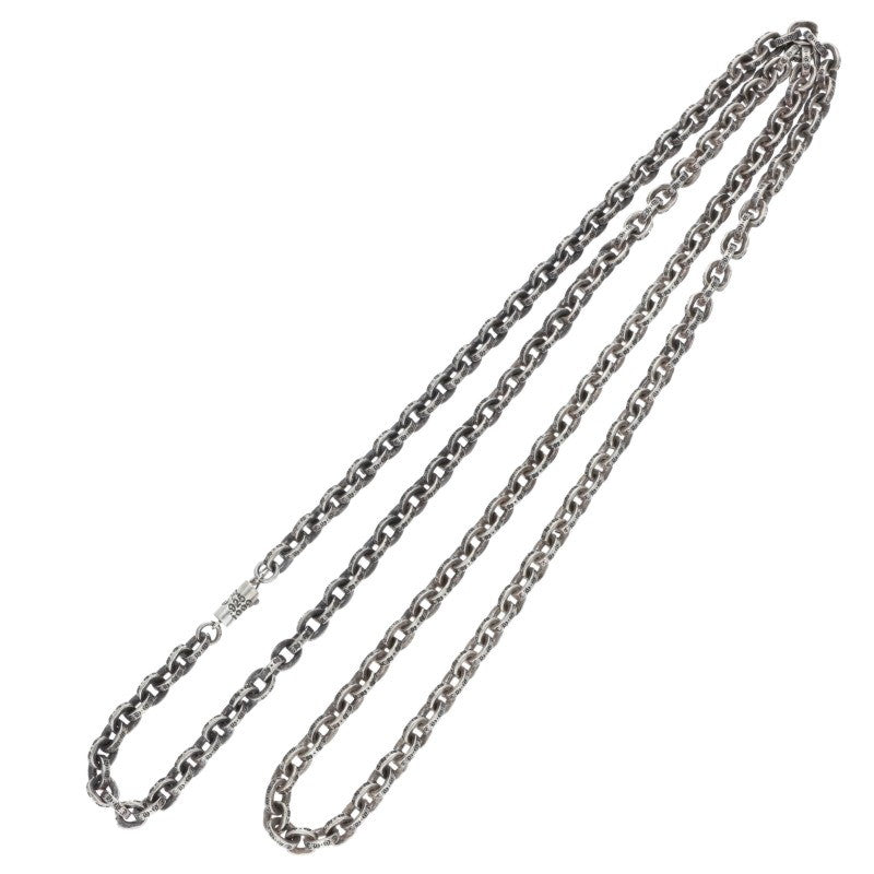 Chrome Hearts Paper Chain Silver Necklace Size 30 Inch