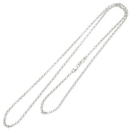 Chrome Hearts Roll Chain Silver Necklace Size 24 Inch
