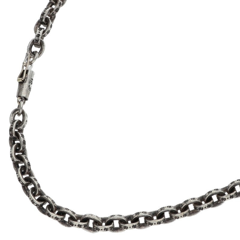 Chrome Hearts Paper Chain Silver Necklace Size 24 Inch