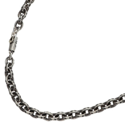 Chrome Hearts Paper Chain Silver Necklace Size 24 Inch