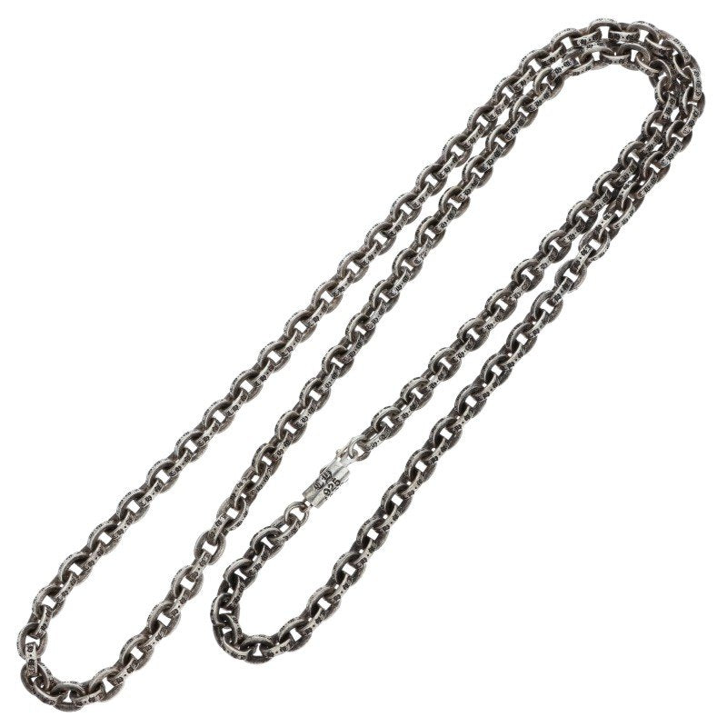 Chrome Hearts Paper Chain Silver Necklace Size 24 Inch