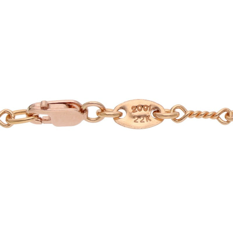 Chrome Hearts 22K Twist Chain Gold Necklace Size 20 Inch