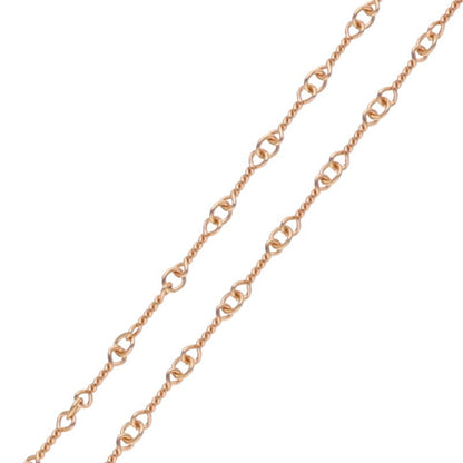 Chrome Hearts 22K Twist Chain Gold Necklace Size 20 Inch