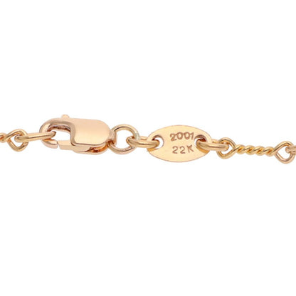Chrome Hearts 22K Twist Chain Gold Necklace Size 20 Inch