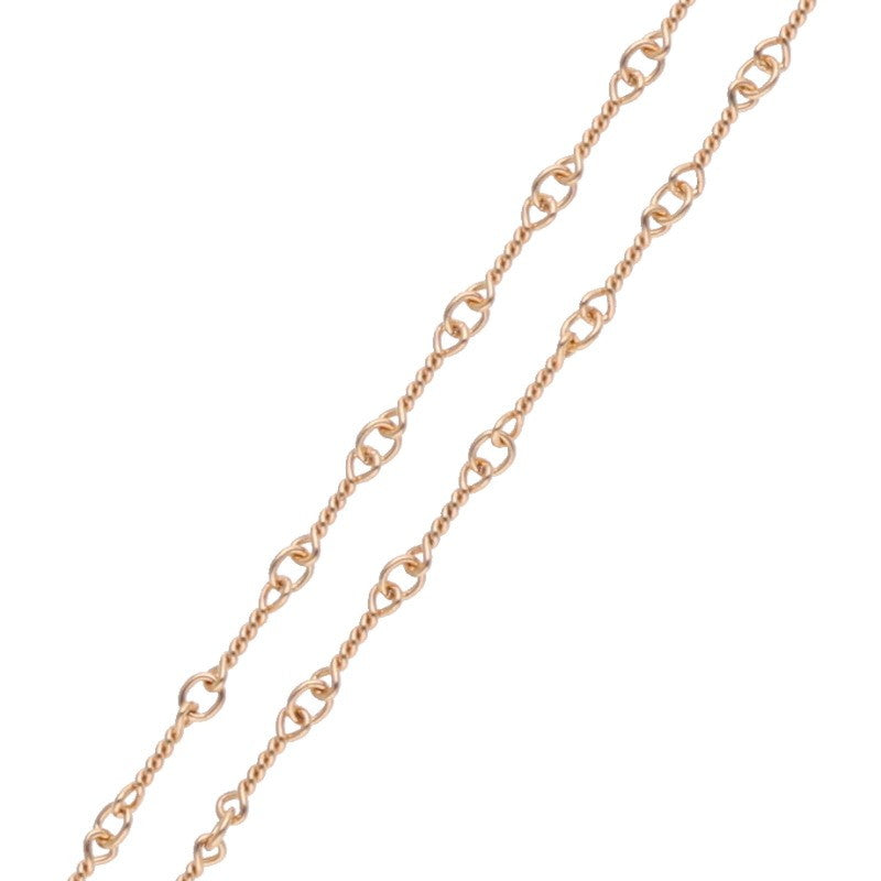 Chrome Hearts 22K Twist Chain Gold Necklace Size 20 Inch