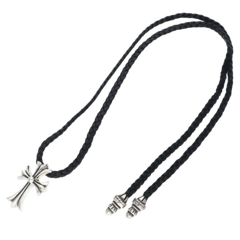 Chrome Hearts Small CH Cross Bolo Tip Silver Necklace