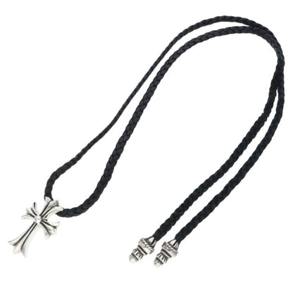 Chrome Hearts Small CH Cross Bolo Tip Silver Necklace