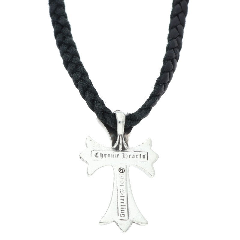 Chrome Hearts Small CH Cross Bolo Tip Silver Necklace
