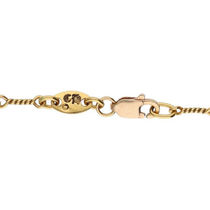 Chrome Hearts 22K Twist Chain Gold Necklace Size 18 Inch