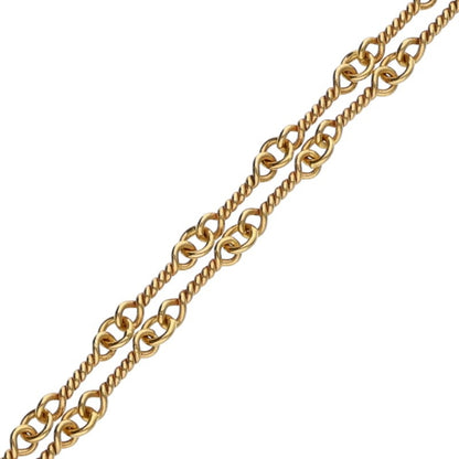 Chrome Hearts 22K Twist Chain Gold Necklace Size 18 Inch