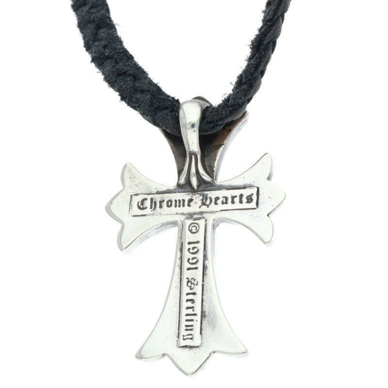 Chrome Hearts Small CH Cross Bolo Tip Necklace