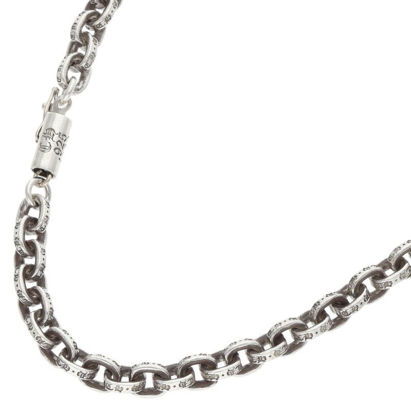 Chrome Hearts Paper Chain Silver Necklace Size 20 Inch
