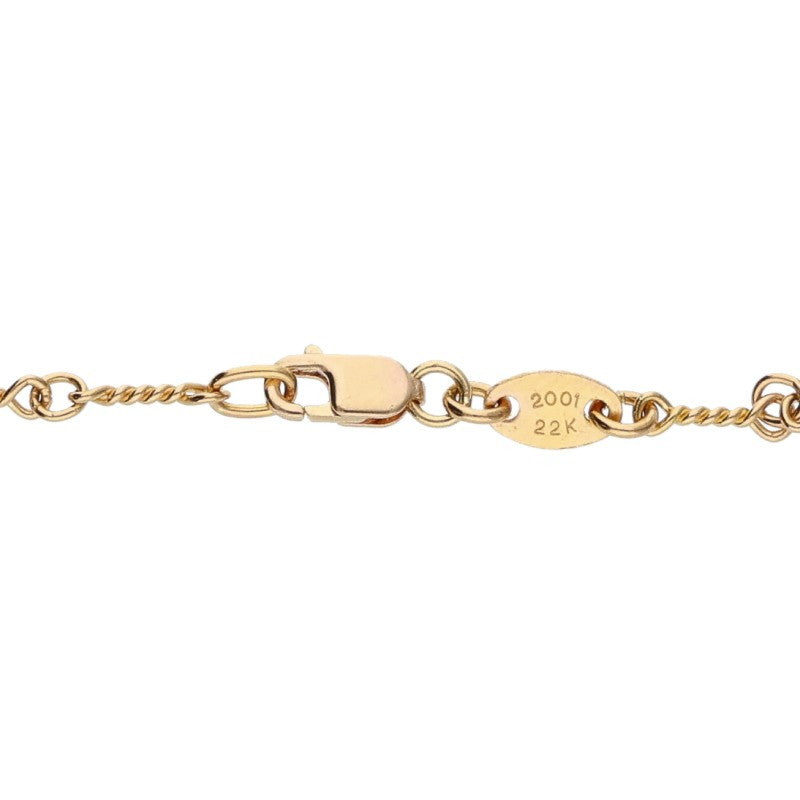 Chrome Hearts 22K Twist Chain Gold Necklace Size 24 Yellow
