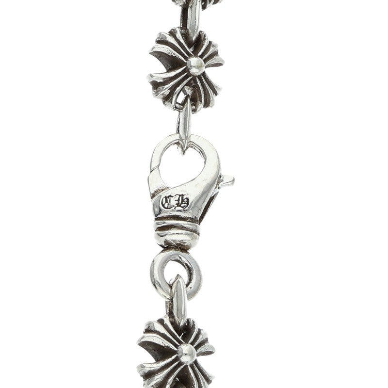 Chrome Hearts CH X Link Silver Necklace 925 Size 24