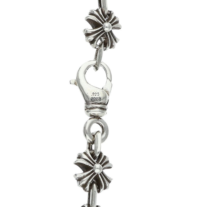 Chrome Hearts CH X Link Silver Necklace 925 Size 24