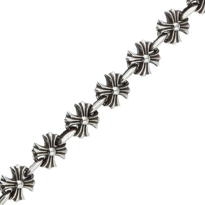 Chrome Hearts CH X Link Silver Necklace 925 Size 24