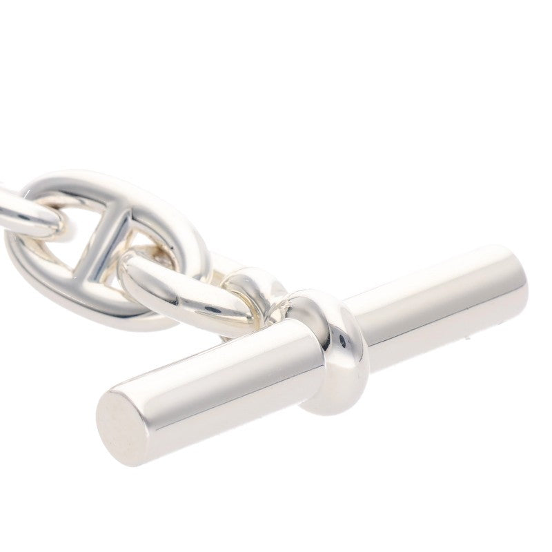 HERMES Chaine d'Ancre MM 925 Silver Necklace Size 36