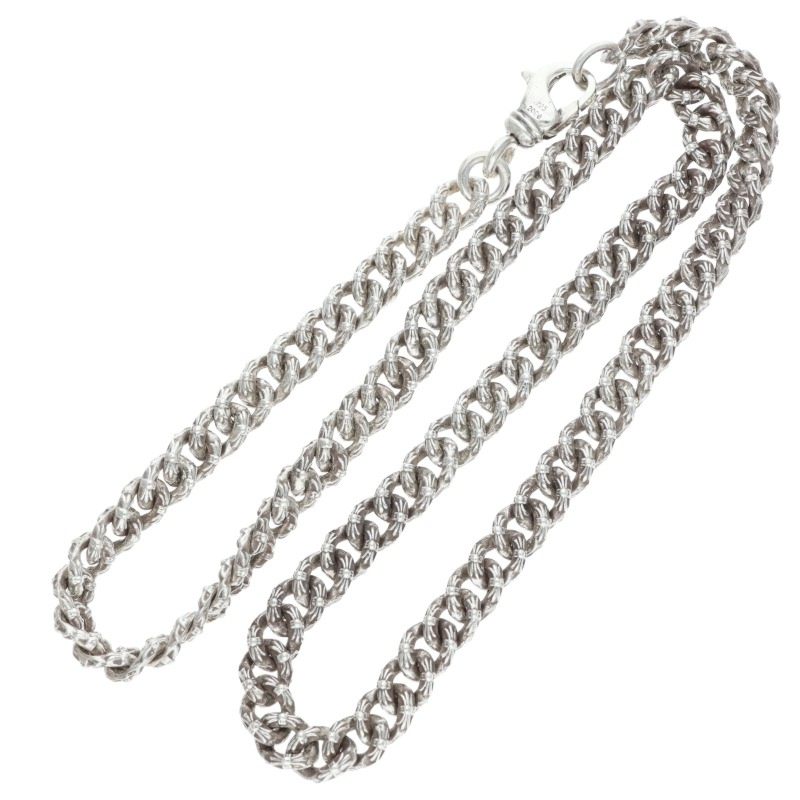 Chrome Hearts XTRA FNCY MINI Silver Necklace Size 18 Inch
