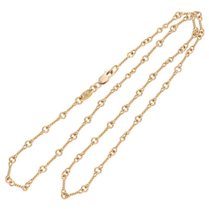 Chrome Hearts 22K Twist Chain Gold Necklace Size 16 Yellow