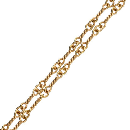 Chrome Hearts 22K Twist Chain Gold Necklace Size 18 Inch