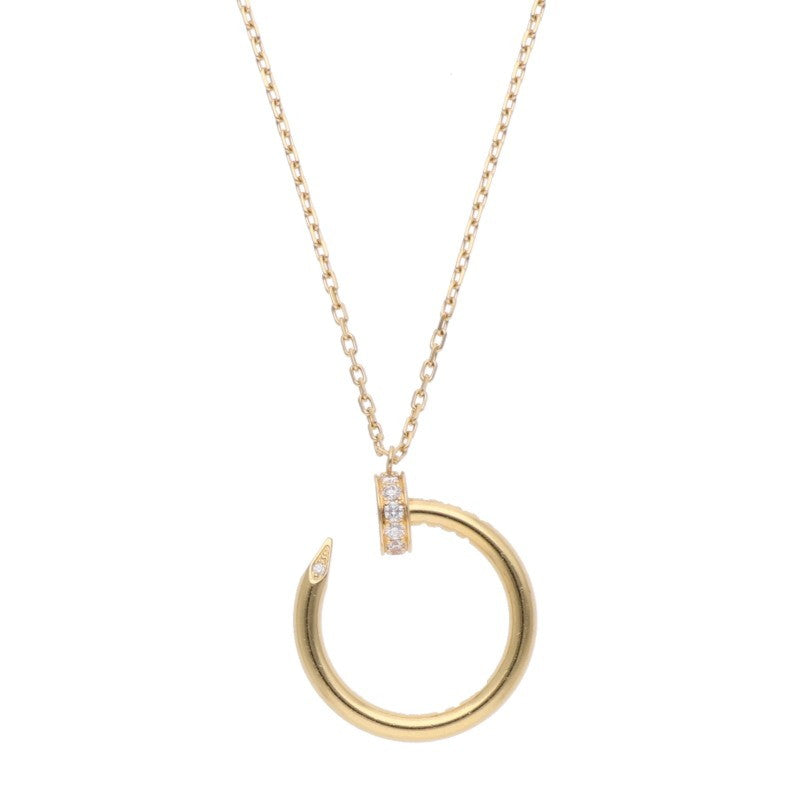 Cartier JUSTE UN CLOU 18K YG Diamond Necklace
