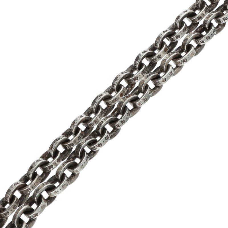 Chrome Hearts Paper Chain Silver Necklace Size 20 Inch