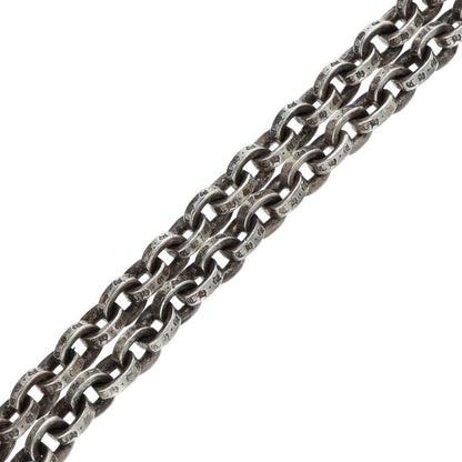 Chrome Hearts Paper Chain Silver Necklace Size 20 Inch