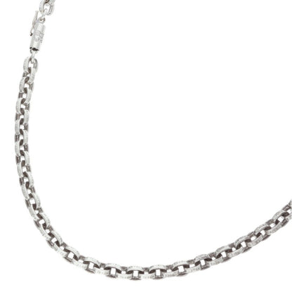 Chrome Hearts Paper Chain Silver Necklace Size 20 Inch