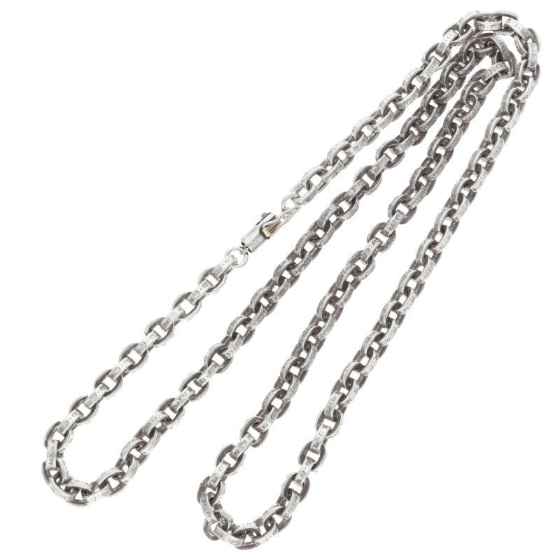Chrome Hearts Paper Chain Silver Necklace Size 20 Inch