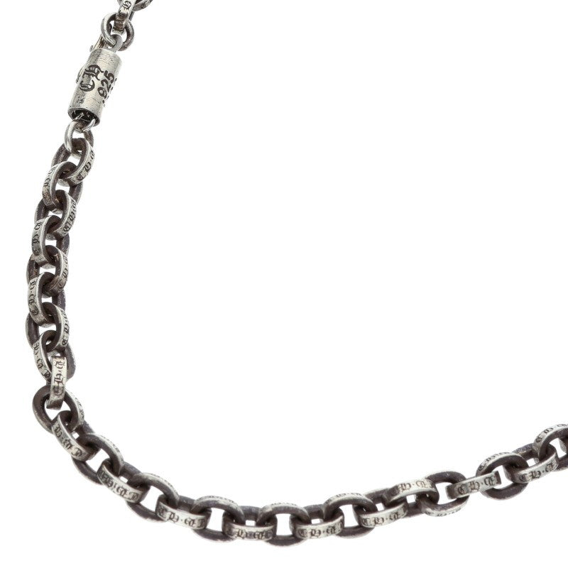 Chrome Hearts Paper Chain Necklace 14K Silver Size 20 Inch