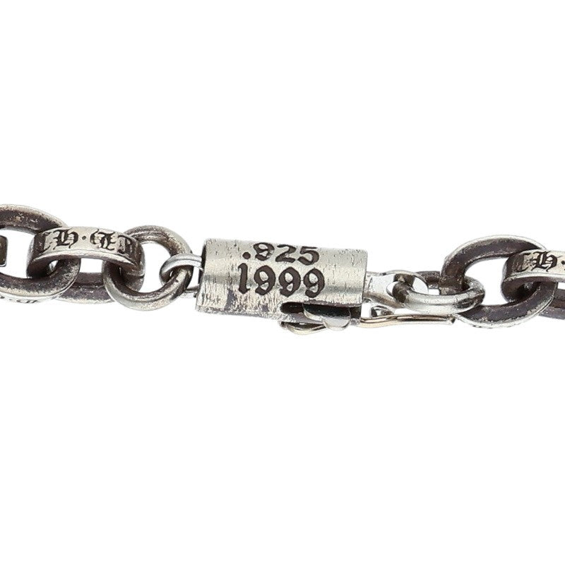 Chrome Hearts Paper Chain Necklace 14K Silver Size 20 Inch