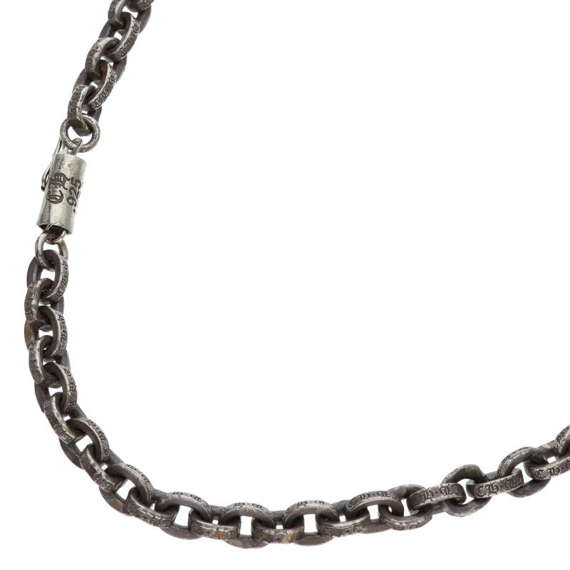 Chrome Hearts Paper Chain Silver Necklace Size 20 Inch