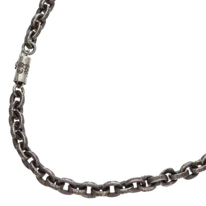 Chrome Hearts Paper Chain Silver Necklace Size 20 Inch