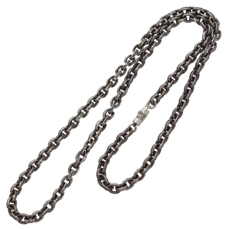 Chrome Hearts Paper Chain Silver Necklace Size 20 Inch