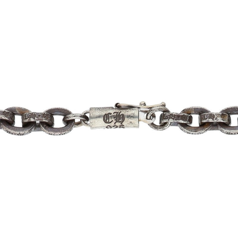 Chrome Hearts Paper Chain Silver Necklace Size 20 Inch